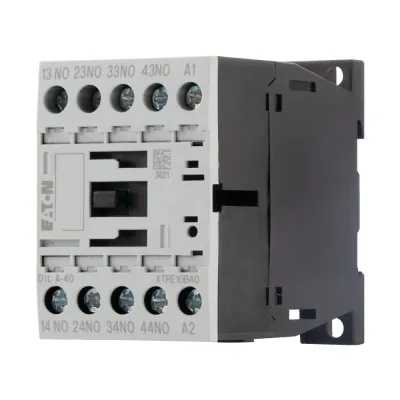 Eaton Hilfsschütz DILA-40 276344 | 4 Schließer | DC 24V | zwangsgeführte Kontakte | Schraubanschluss | IP20 | Weiß