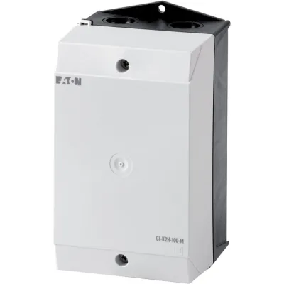 Eaton Isolierstoffgehäuse CI-K2H-100-M 229306 | IP65 | 160x100x100mm | Polycarbonat | schwarz/hellgrau | Montageplatte