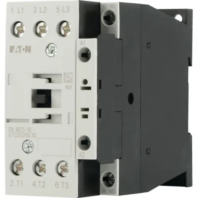 Eaton Leistungsschütz DILM25-10 | 277134 | 11kW 400V AC3 | 3-polig | 1 Schließer | 25A | Schraubanschluss | Weiß