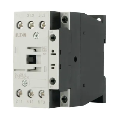 Eaton Leistungsschütz DILM25-10 | 277134 | 11kW 400V AC3 | 3-polig | 1 Schließer | 25A | Schraubanschluss | Weiß