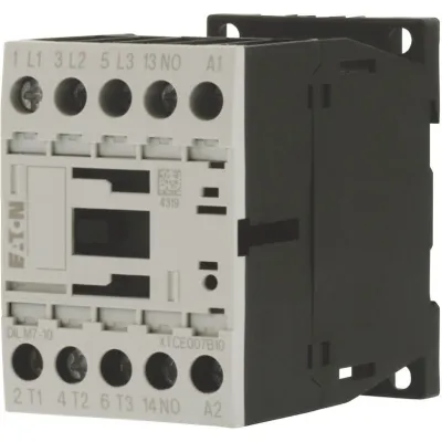 Eaton Leistungsschütz DILM7-10 276555 | 3-polig | 3 kW 400V AC | 42V 50/60Hz Spule | Schraubanschluss | 1 Schließer | 7A