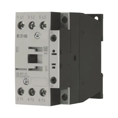 Eaton Leistungsschütz DILM17-10 277012 | 7,5kW 400V AC3 | 3-polig + 1 Schließer | 18A | 230V 50/60Hz | Weiß