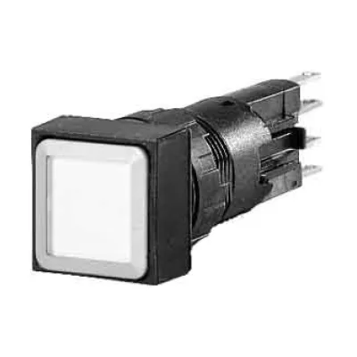 Eaton Leuchtdrucktaster Q25LT-GN 086206 | Drucktaster beleuchtbar | 25x25mm | IP65 | quadratisch | grün
