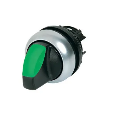 Eaton Leuchtwahltaste M22-WLK-G | 2 Stellungen | tastend | beleuchtet | grün | Metallring | IP66 | Ø22,3mm