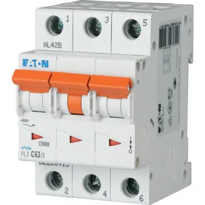 Eaton Leitungsschutzschalter PXL-B63/3 | 236406 | 3-polig | B-Charakteristik | 63A | 400V | 10kA | IP20