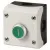Bild: Eaton Drucktaster M22-D-G-X1/KC11/I 216522 | 1 Schließer 1 Öffner | flach | Ø22mm | grün | IP67