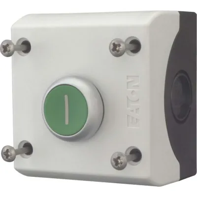 Eaton Drucktaster M22-D-G-X1/KC11/I 216522 | 1 Schließer 1 Öffner | flach | Ø22mm | grün | IP67