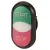 Bild: Eaton M22-DDL-WS-GB1/GB0 | Doppeldrucktaster beleuchtbar | Start/Stop | IP66 | Titan | weiß/schwarz
