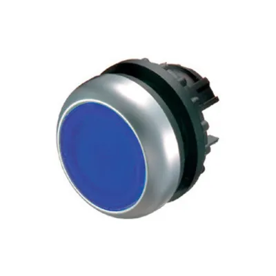 Eaton Leuchtdrucktaster M22-DL-B | Drucktaster flach tastend | IP67 IP69K | 22 mm | beleuchtet | Kunststoff | blau