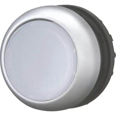 Eaton Leuchtdrucktaste M22-DL-W 216922 | Drucktaster beleuchtbar | flach rund 22mm | IP67 IP69K | weiß Chrom