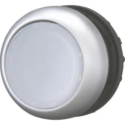 Eaton Leuchtdrucktaste M22-DRL-W | flach | rastend | beleuchtet | rund | 22mm | IP67 | Chrom | weiß
