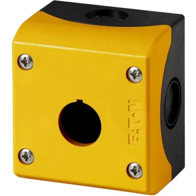 Eaton Aufbaugehäuse M22-IY1 | 216536 | für Not-Aus-Taster | 1-fach | IP67/IP69K | Ø22,5mm | Kunststoff | gelb