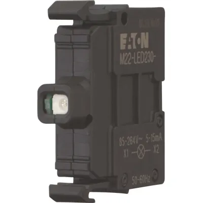 Eaton LED-Element M22-LED230-G | Lampenfassungsblock | 85–264V AC | Schraubanschluss | Frontbefestigung | grün