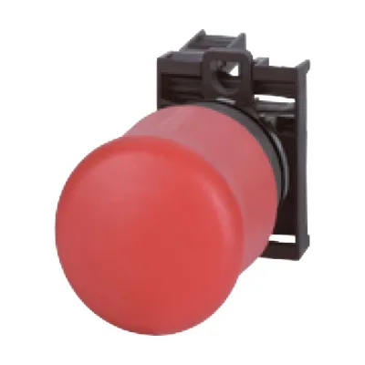 Eaton Not-Aus-Taster M22-PV/K01 216515 | Zugentriegelung | 1 Öffner | Pilzform 38mm | IP66/IP69K | rot/gelb
