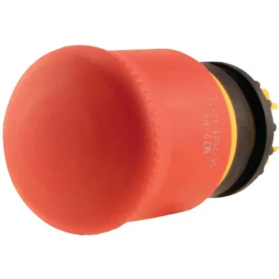 Eaton Not-Aus-Taste M22-PV 216876 | Pilztaster | Fronteinbau | Zugentriegelung | Ø38mm | IP66 | rot