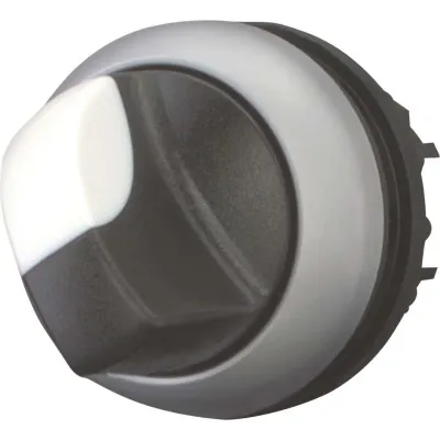 Eaton Wahltaste M22-WKV 216874 | Knebelschalter 2 Stellungen | rastend | IP66 | Ø22,3mm | Frontring Metall | schwarz