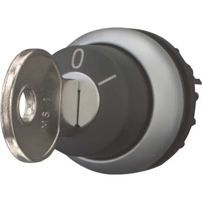 Eaton Schlüsseleinsatz M22-WRS-A1 | Schlüsselschalter 2 Stellungen | IP66 | Ø22,5mm | rastend | Kunststoff | schwarz