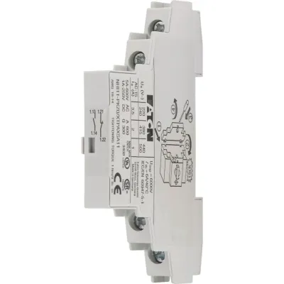 Eaton Hilfsschalter NHI11-PKZ0 072896 | 1 Schließer 1 Öffner | Schraubanschluss | Seitenanbau | passend für PKZM0