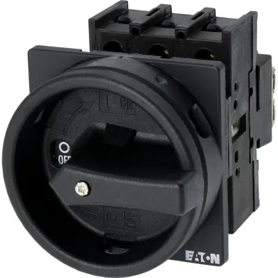 Eaton Hauptschalter P1-25/EA/SVB-SW 048365 | 3-polig | 25A | Einbau | abschließbar | IP65 | schwarzer Griff