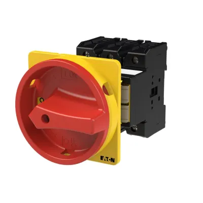 Eaton Hauptschalter P3-63/V/SVB 048218 | 3-polig | 63A | Not-Aus | abschließbar | Zwischenbau | IP65 | roter Drehgriff