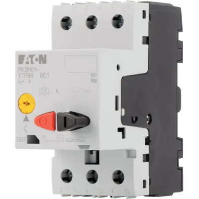 EATON Motorschutzschalter PKZM01-6,3 | 3-polig | 4-6,3A | thermomagnetisch | IP20 | Hutschiene | Schraubanschluss