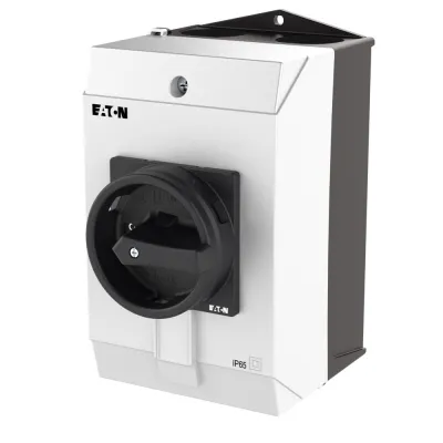 Eaton Hauptschalter | T3-4-15682/I2/SVB-SW | 32A | 6-polig | IP65 | Aufbau | verriegelbar | schwarz | 1S+1Ö