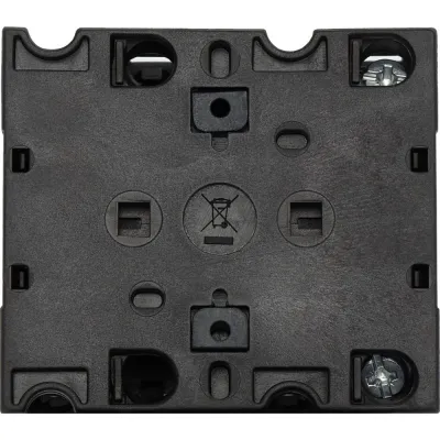 Eaton Wendeschalter T3-3-8401/E | Lastschalter 3-polig 32A | Frontschild 1-0-2 | IP65 | schwarzer Knebel | Einbau
