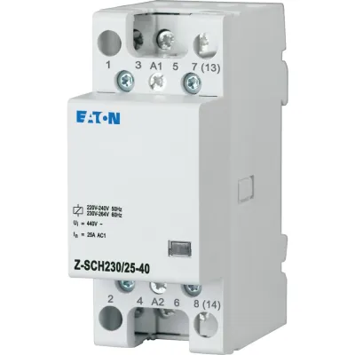 Eaton Installationsschütz Z-SCH230/25-40 248847 | 25A 230V/AC 4 Schließer | Hutschiene | IP40 | weiß