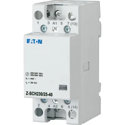 Eaton Installationsschütz Z-SCH230/25-40 248847 | 25A 230V/AC 4 Schließer | Hutschiene | IP40 | weiß