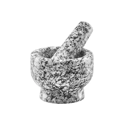 Mörser&Stößel-Set Granit grau