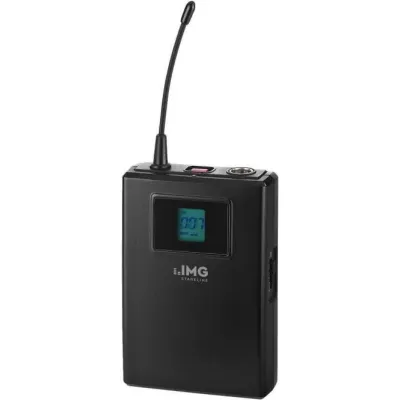 IMG STAGELINE Funk-Taschensender TXS-900HSE | UHF-PLL | Multi-Frequenz | SYNC | 3-Pol-Mini-XLR | Mute | Gürtel-Clip