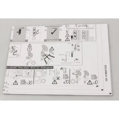 Montageschablone Außenblech für Ofen Electrolux / AEG 140186273326 Montagehilfe