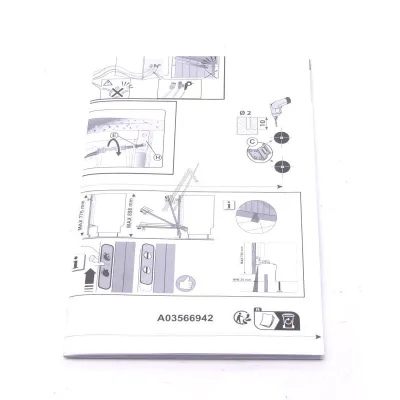 Montageschablone für Geschirrspüler AEG 140035669427 Einbau