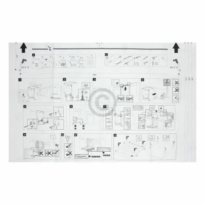 Montageset Beko 1784430116 für Geschirrspüler