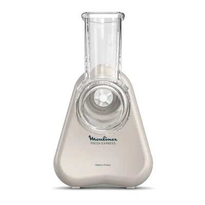 Moulinex Trommelzerkleinerer DK853B Fresh Express | Elektrischer Gemüsehobel 3-in-1 | 150 Watt | Reibe | Raspel | Grau