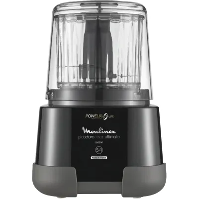 Moulinex Zerkleinerer DP8108 | 1000W | 550ml | 2 Titanmesser | Kunststoff | Schwarz