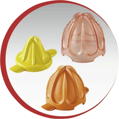 Moulinex Zitruspresse PC603D10 | elektrische Saftpresse 100W | 3 Aufsätze | direkter Saftauslauf | Edelstahl/Schwarz