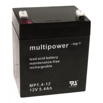 Multipower Bleiakku MBL12/5,4AH MP5,4-12 12V Faston 4,8mm wartungsfrei