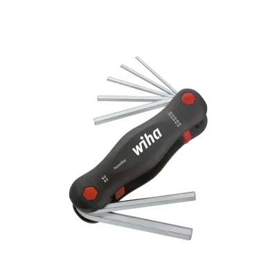Wiha Sechskant-Klapphalter PocketStar 351 PG7 | Multitool 7-teilig | Chrom-Vanadium Stahl | ergonomisch | schwarz