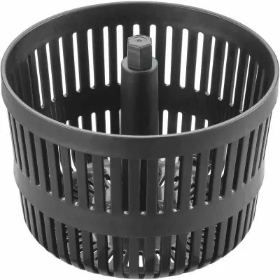 GEFU Multizerkleinerer Speedwing 13600 | manuell | für Gemüse, Nüsse, Obst | Edelstahl | 800 ml | Schwarz/Silber