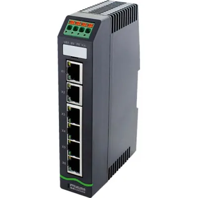 Murrelektronik Netzwerk Switch 58811 Xelity 6TX | Unmanaged Switch | 6x RJ45 Ports | 10/100 Mbit/s | Hutschiene | IP20