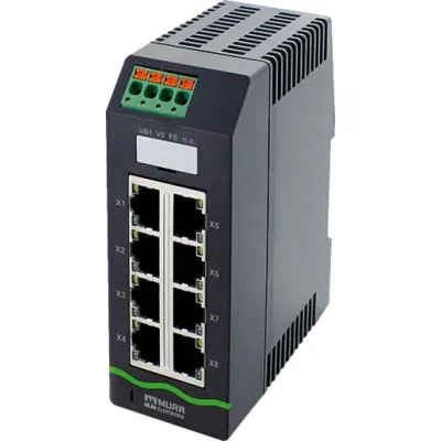 Murrelektronik Netzwerk Switch Xelity 8TX 58812 | Unmanaged | 8x RJ45 | 10/100 Mbit/s | Hutschiene | IP20
