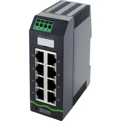 Murrelektronik Netzwerk Switch Xelity 8TX 58812 | Unmanaged | 8x RJ45 | 10/100 Mbit/s | Hutschiene | IP20