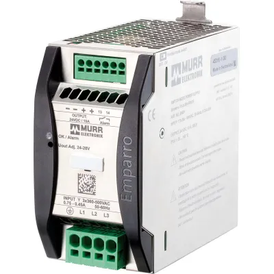 Murrelektronik Schaltnetzteil Emparro 85691 | 3-phasig | 360-500V AC/DC | 24-28V 10A | Power Boost | Hutschiene