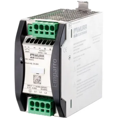Murrelektronik Schaltnetzteil Emparro 85691 | 3-phasig | 360-500V AC/DC | 24-28V 10A | Power Boost | Hutschiene