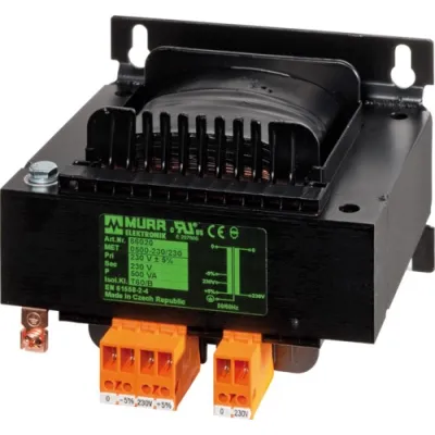 Murrelektronik Trenntransformator 86021 | 1-phasig | 500 VA | 400V auf 230V | EN 61558 | IP20 | Industrie