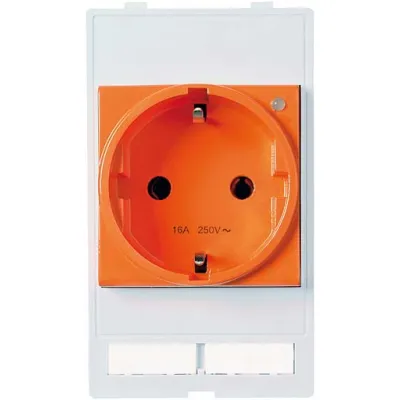Murrelektronik Steckdoseneinsatz Modlink MSDD 4000-68000-0140000 | 1-fach | 250V AC 16A | Kunststoff | orange