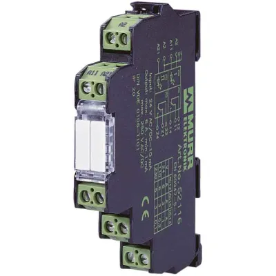 Murrelektronik Schaltrelais 52102 | MIRO 12,4 24VDC-2U | 2 Wechsler | 24V DC | 250V/6A | Schraubanschluss | 12,4x90x65mm