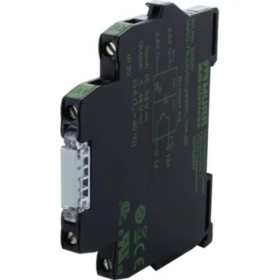 Murrelektronik Optokopplermodul 52520 | MIRO TR 24VDC | 10A Transistor | LED-Anzeige | 6,2mm Schraubklemme
