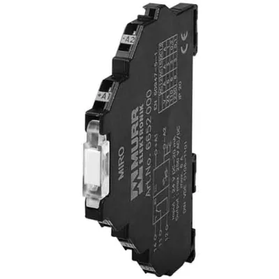 Murrelektronik Relais MIRO 6,2 24VDC-1U 6652000 | Ausgangsrelais 24V DC | 1 Wechsler | 6A | Federzuganschluss | LED